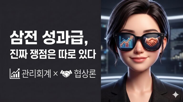 삼성전자 성과급 파업 이슈를 관리회계와 협상론으로 분석한 블로그 대표 이미지